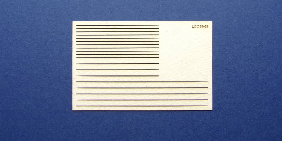 LCC 03-53 OO gauge set of decoration strips for B 00-06 Set of decoration strips for medium wooden signal box.
